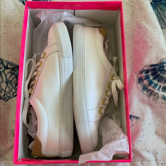 Lilly Pulitzer Lux Hallie Sneakers in Resort White 9M - Picture 11 of 11